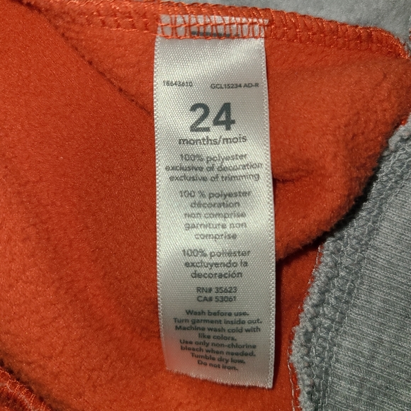 Carters fleece one piece - Picture 7 of 8